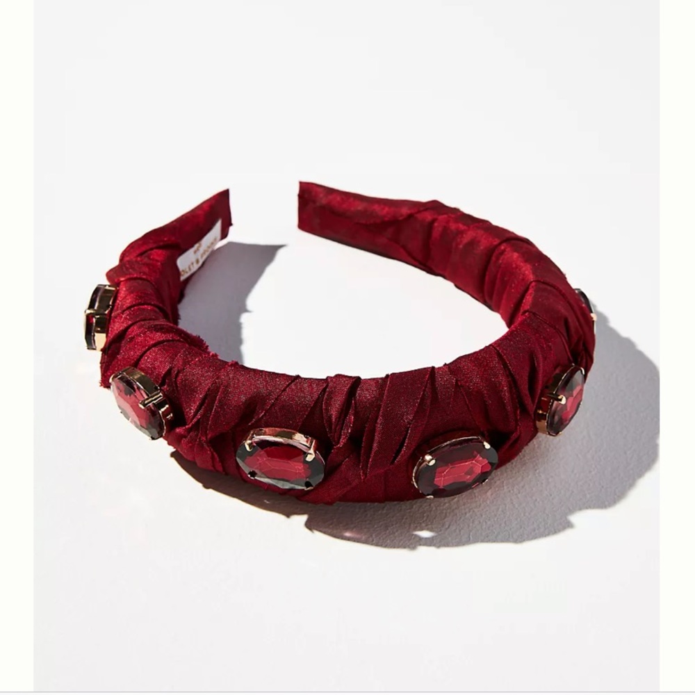 New Anthropologie statement crystal-embellished headband